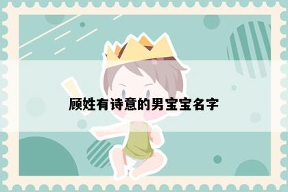 顾姓有诗意的男宝宝名字