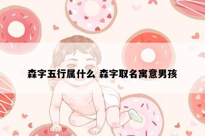 森字五行属什么 森字取名寓意男孩